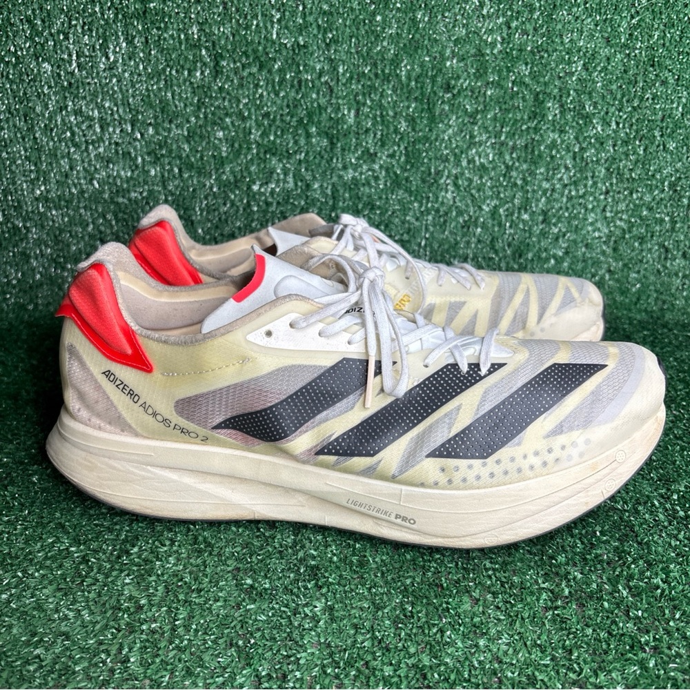 Adidas Adizero Adios Pro 2 Mens Running Shoes Tokyo Red Cream FZ2477 Size 12
